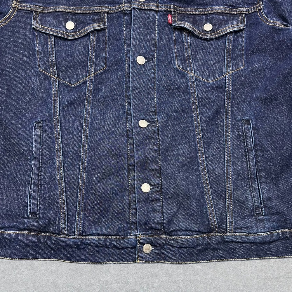 NEW Levi's Jean Jacket Men's XL Blue Denim Trucker Type 3 Outdoor Workwear - Picture 4 of 15